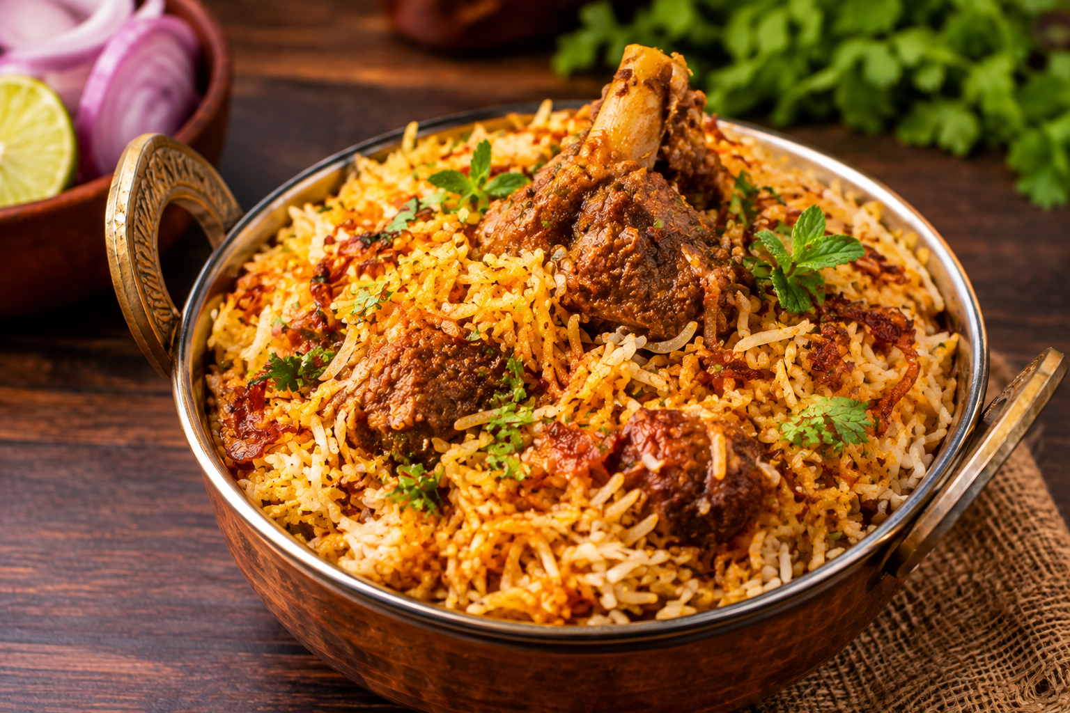 Mutton Biryani at Rasa Restaurant Kakinada