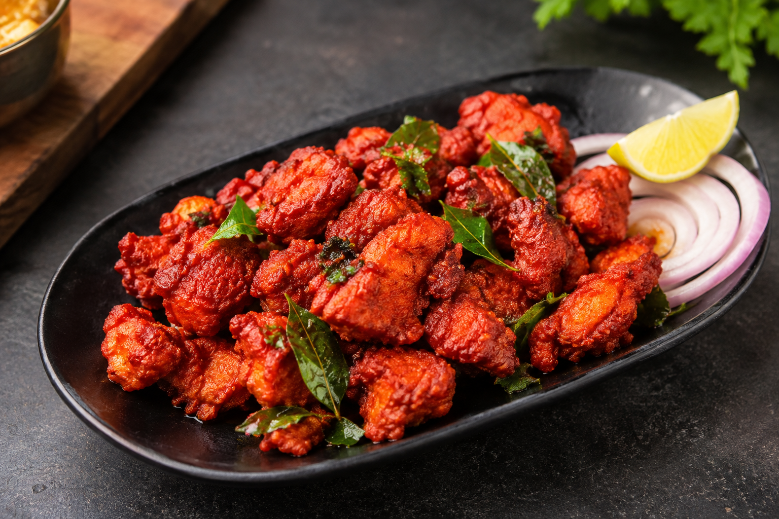Chicken 65 Starter at Rasa Restaurant Kakinada